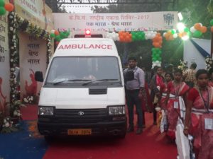 road ambulance backup for national unity fair