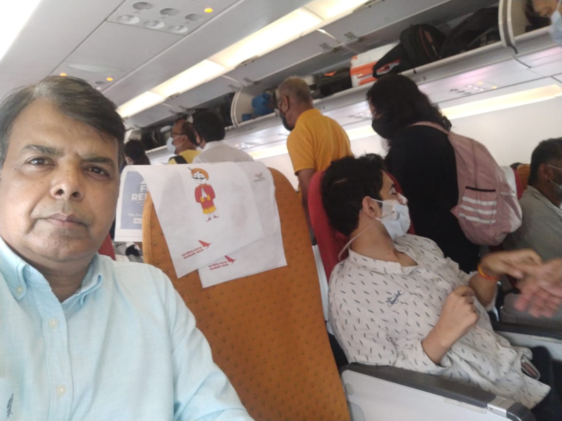 patient airlifted from delhi to mumbai