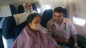 Air Ambulance Services Patient transfer from Delhi to Trivendram