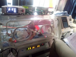 New Born Baby shifted from Guwahati with Incubator                        