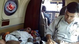 chartered air flight with ventilator support