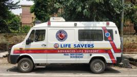 private ICU road ambulance