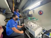 Lifesavers paediatric transport service with ventilator